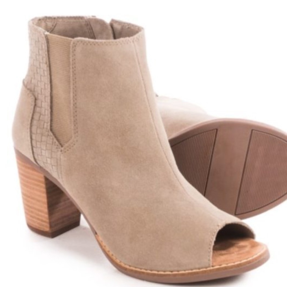 TOMS Majorca Peep Toe Booties